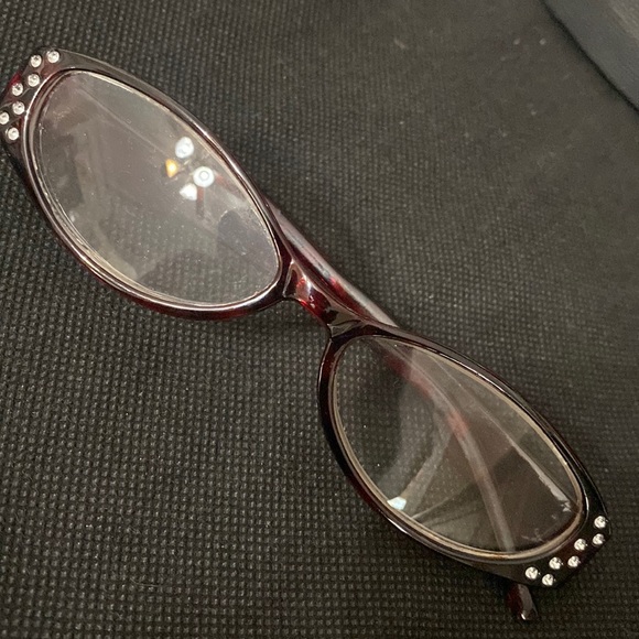 Translucent brown with rhinestones readers +2.5 - Picture 5 of 8